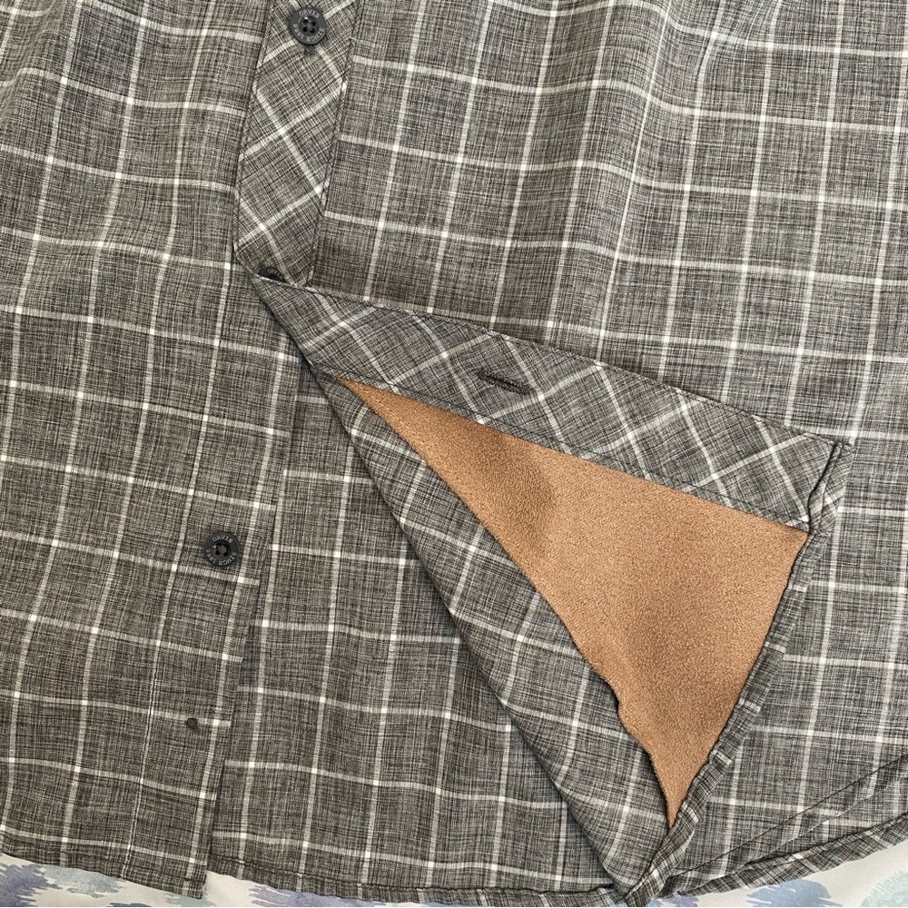 Orvis Mens Shirt Button Up Short Sleeve Gray Check Work Casual XXL - Picture 9 of 9